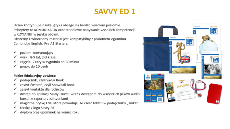 Kursy dla dzieci i młodzieży Kursy dla dzieci i młodzieży